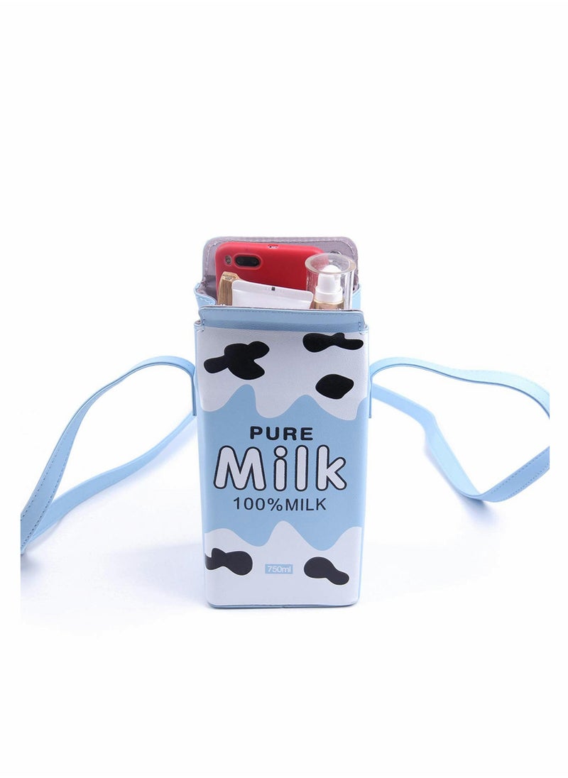 Generic - Cute Milk Box Shaped Shoulder Bag, Girls Cross Body Purse Bag Women Phone Wallet Bags for Women Girl - Image 1