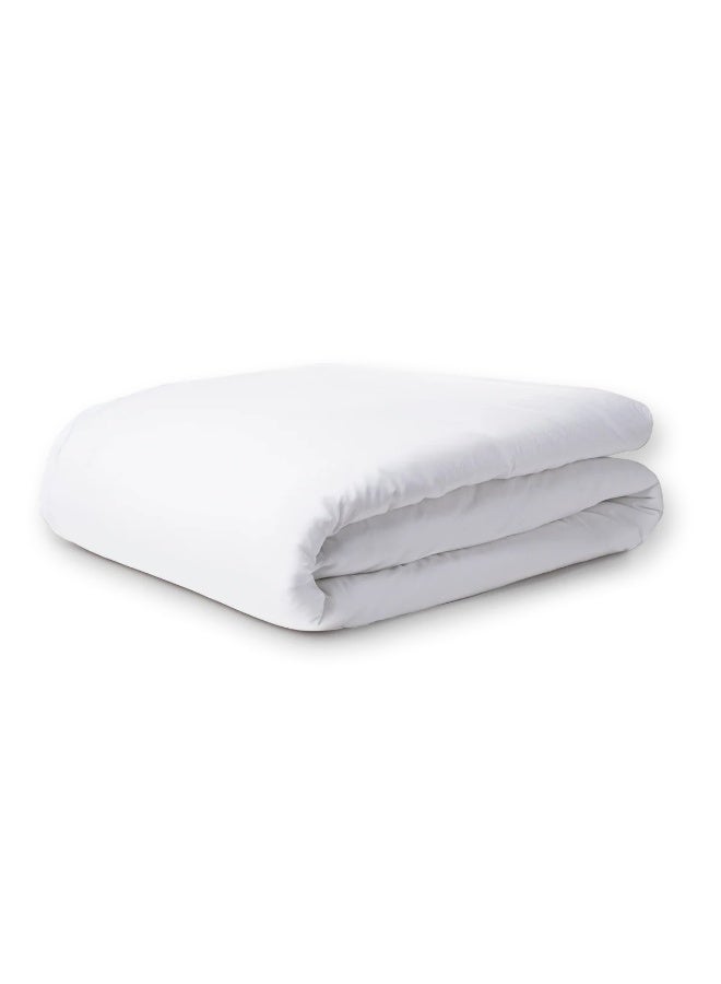Aristocrat 300TC 100 Cotton White Duvet Cover 280x30025cm Cotton White 280x30025cm - Image 2