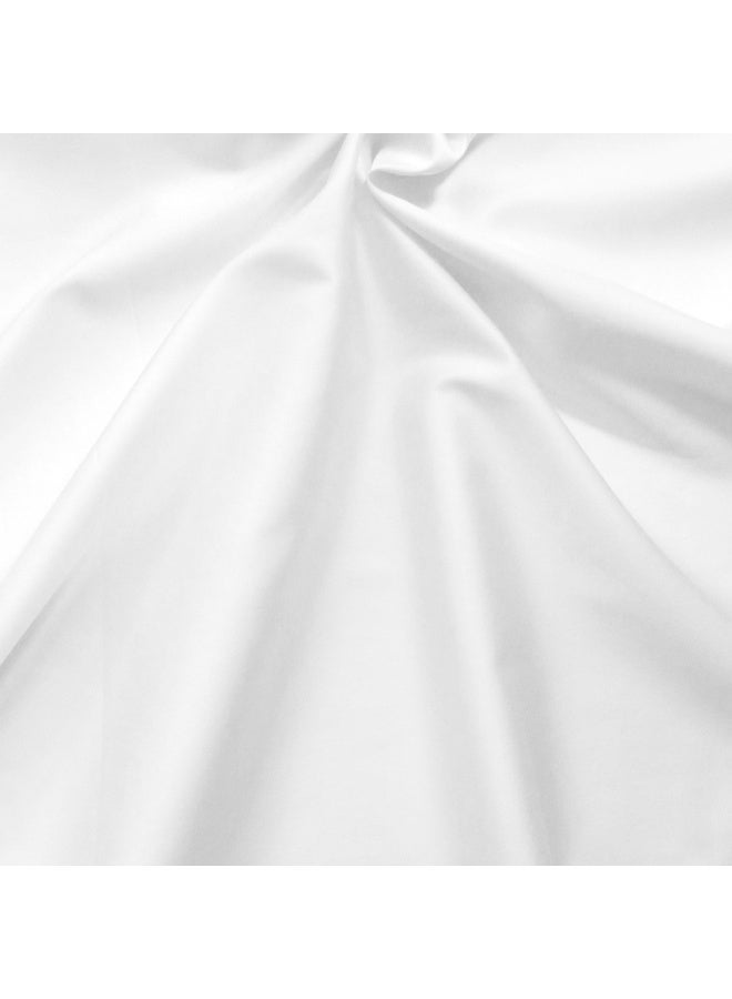 Aristocrat 300TC 100 Cotton White Duvet Cover 280x30025cm Cotton White 280x30025cm - Image 3