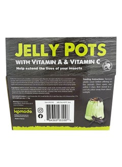 Multipet Komodo Jelly Pots Mixed Fruit Flavor Insect Food | Individually Portioned | Provides Nutrition & Hydration for Fruit-Eating Reptiles 40 Count Display (16g per Cup)  - Image 2