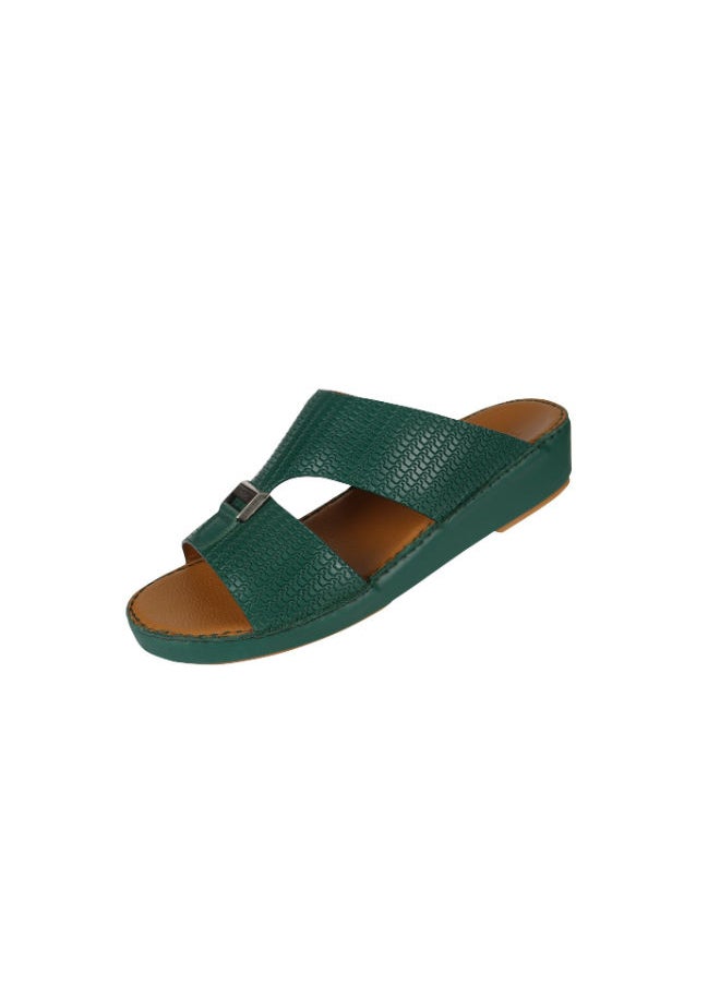 barjeel uno - Barjeel Uno Mens Arabic Sandals BSP1-54 Green - Image 1