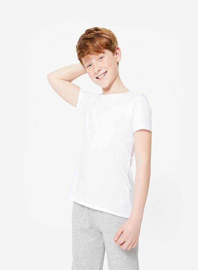 DECATHLON Kids' Basic 100% Cotton T-Shirt - Image 1