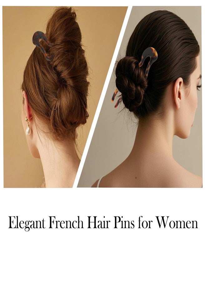 AMCAMI 3PCS U Shaped French Hair Pin for Women,French Twist Pin for Thick&Fine Hair - Image 4
