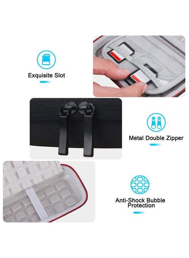 Lacdo Hard Carrying Case for Crucial X8 Portable Solid State Drives 1TB 2TB 4TB USB 3.2 External SSD Hard EVA Shockproof Storage Travel Bag, Black+Gray - Image 4