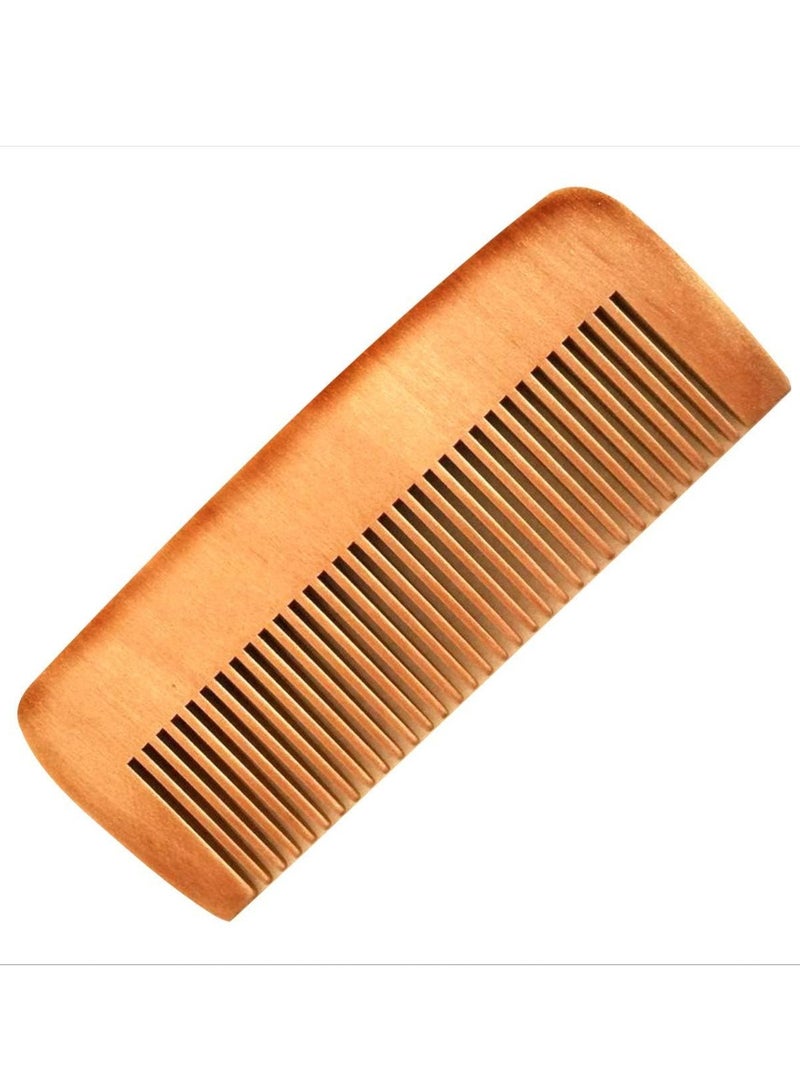 Wooden Beard Detangling Comb for Women & Men - Natural Anti-Static Wood for Detangling & Styling Wet or Dry Curly, Kinky, Wavy Hair Small Pocket Size - Image 4