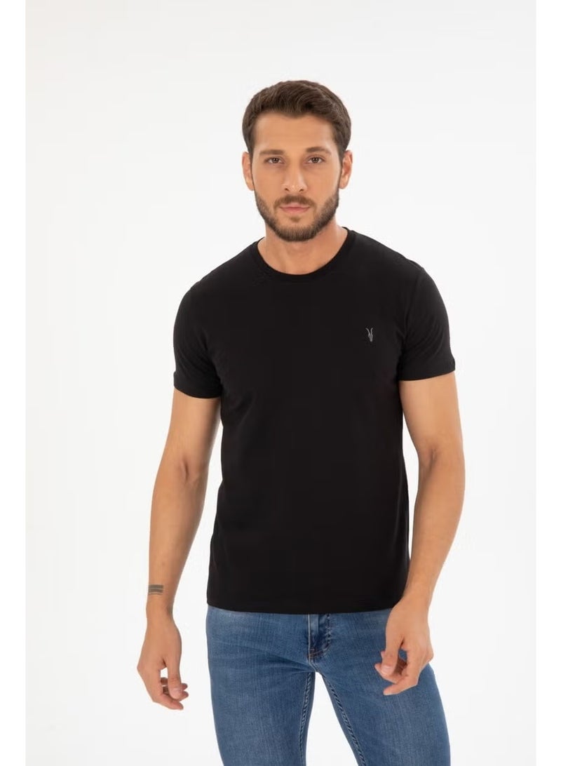 Four Man Cotton Textured 5 Piece T-Shirt Set - Image 3