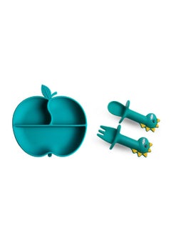 Bluejw Silicone Baby Feeding Set Toddler Divider Bowl With Suction Bpa Free Baby Tableware Set  - Image 1