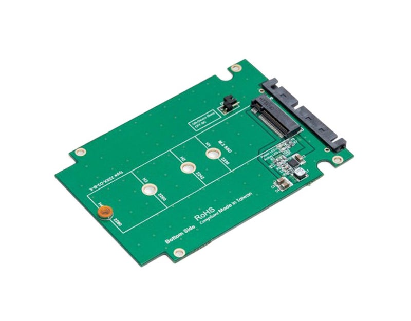 Syba 2.5" SATA III to M.2 B-Key SATA SSD 2230 2242 2260 2280 2.5" Adapter Aluminum Enclosure SY-ADA40092 - Image 1