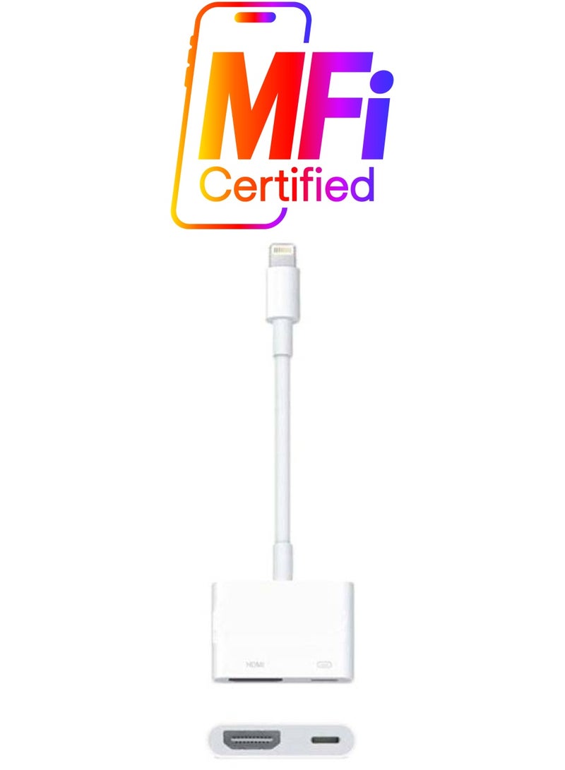 DUSALA HDMI To Lightning Digital AV Adapter White