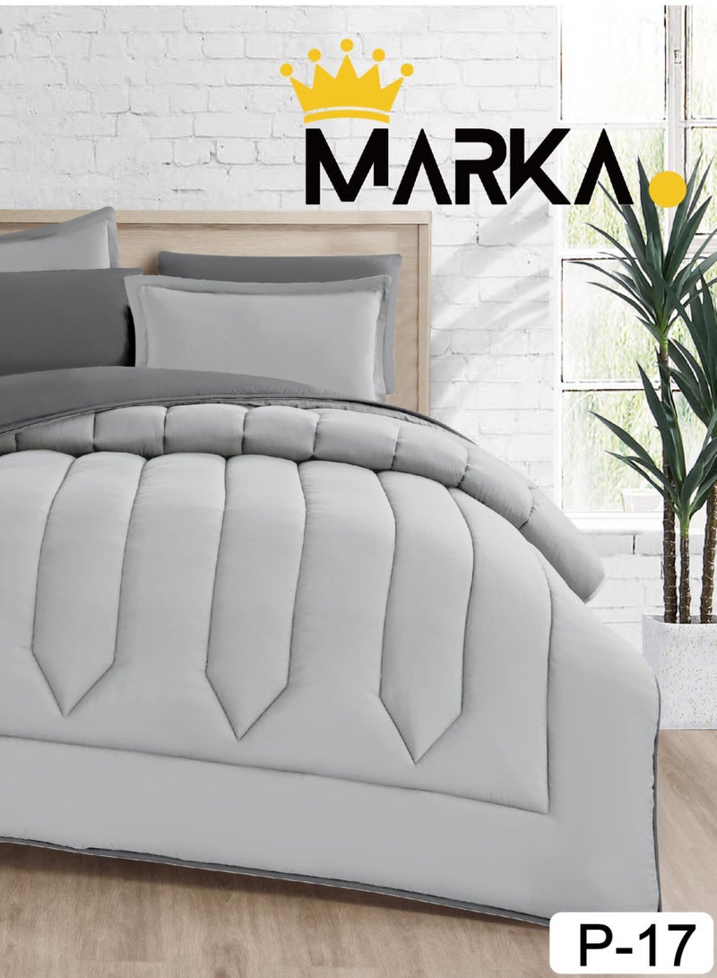 ماركه  طقم لحاف مفرش سرير نفرين فندقي ذو طابع وجهين ليضيف الجمال الى ديكور غرفتك - Image 3