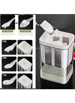 LIGHTNIING HAMMERZ LIGHTNIING HAMMERZ Hung Curd Strainer Box Curd Maker and Greek Yogurt Maker 1100ml Fine Mesh Strainer with Lid Multifunctional Yoghurt Filter Curd Maker for Home Whey Separator  - Image 4