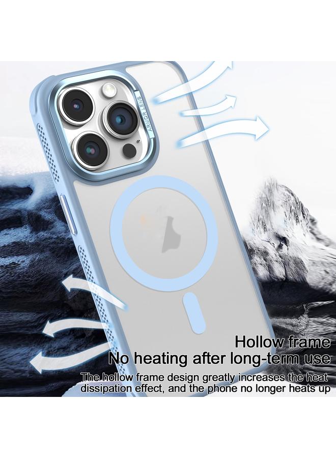 اس-توب جراب لهاتف iPhone 15 Plus مصنوع من المعدن مع ملمس تبريد جانبي وإطار عدسة معدني غير لامع وغطاء هاتف MagSafe - Image 3