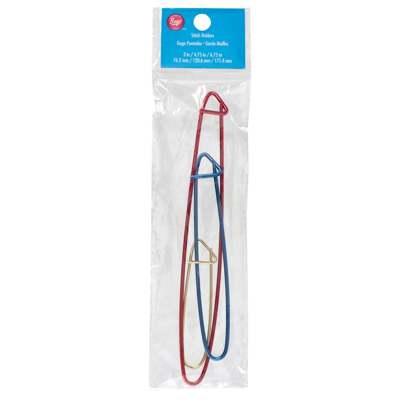 Simplicity Creative Group Inc Boye 3437554000 Aluminum Stitch Holder Set for Knitting and Crochet 3pcs