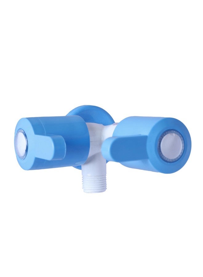 ZURY 2 IN 1Angle Cock Valve | Durable Brass Construction, Leak-Proof, Easy Installation, Adjustable Water Flow, Chrome Finish, Bathroom & Kitchen Use, Angle Stop Valve | Pack of 1 - Image 3
