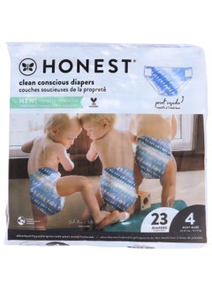 The Honest Company THE HONEST COMPANY Size 4 Tie Dye Diapers 23 Count, 23 CT  - Image 4
