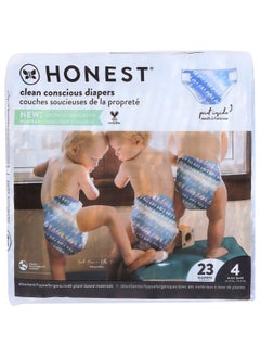 The Honest Company THE HONEST COMPANY Size 4 Tie Dye Diapers 23 Count, 23 CT  - Image 1