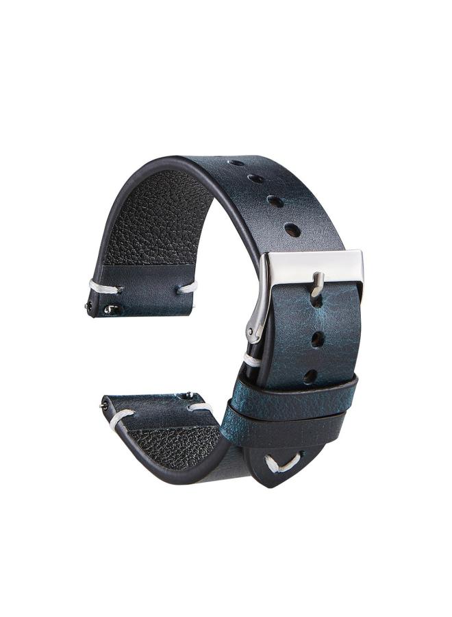 Seven-color Spot Italian Retro Oil Wax Color-changing Cowhide Watch Strap Smart Quick-release Ultra-thin Leather Strap