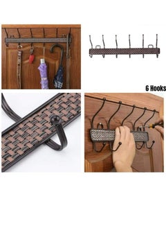 Generic Metal Clothes Hanger with 6 Hooks 50*14cm  - Image 4