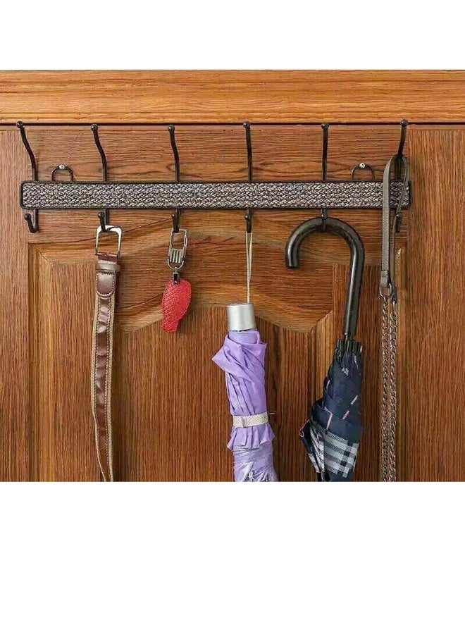 Metal Clothes Hanger with 6 Hooks 50*14cm  - Image 3