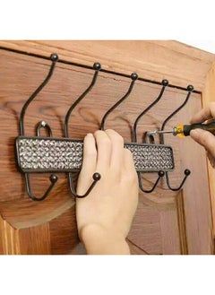 Generic Metal Clothes Hanger with 6 Hooks 50*14cm  - Image 2