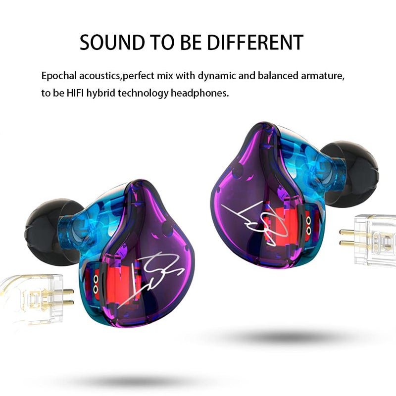 CCA KZ ZST 1BA 1DD in Ear Earphone Clear HiFi Monitor Earbuds Wired Sport Gaming Earphone for Musician Singer Audiophile - Image 2