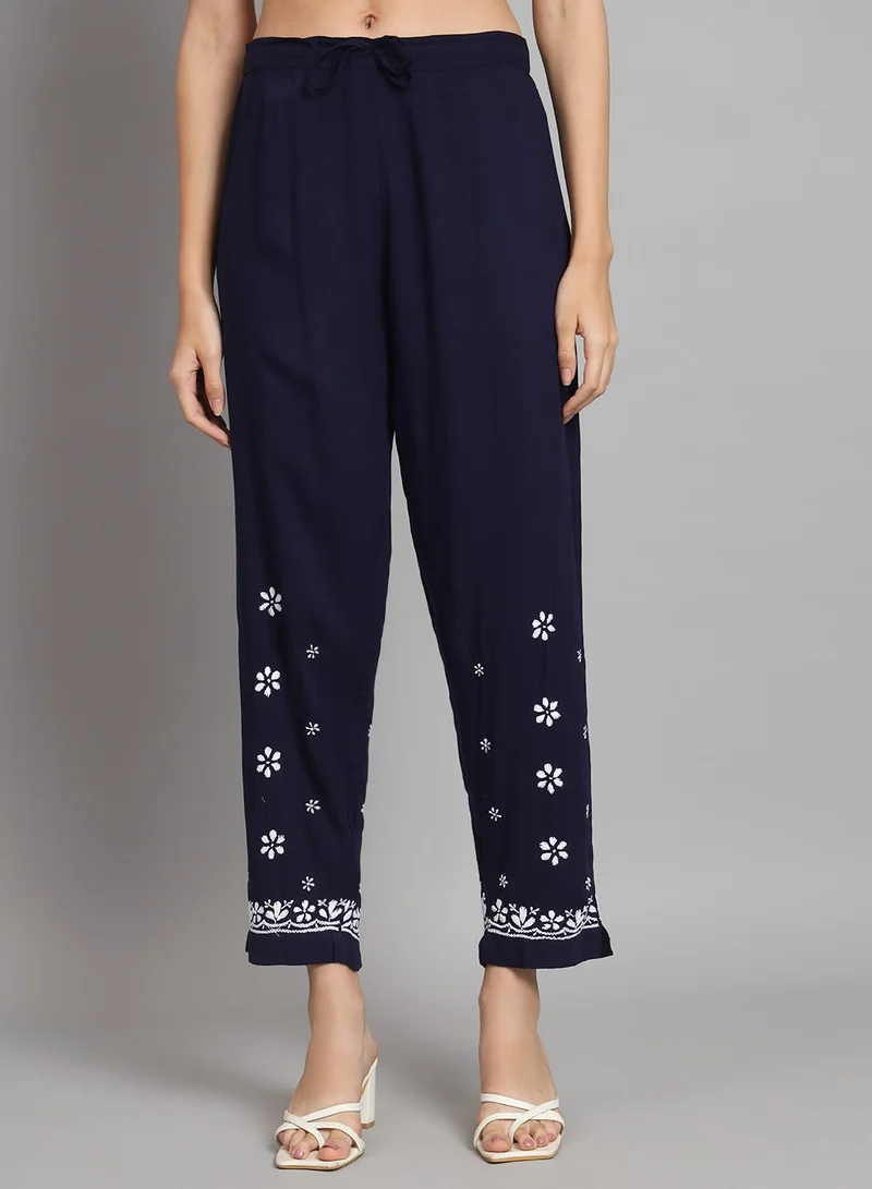 Alaya Women Hand Embroidered Chikankari Cotton kurta set-AL3451KS