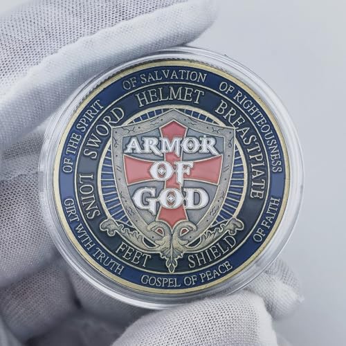 Aomcisi Put On The Full Armor of God Challenge Coin Ephesians 61113 Inspirational Gift - Image 5