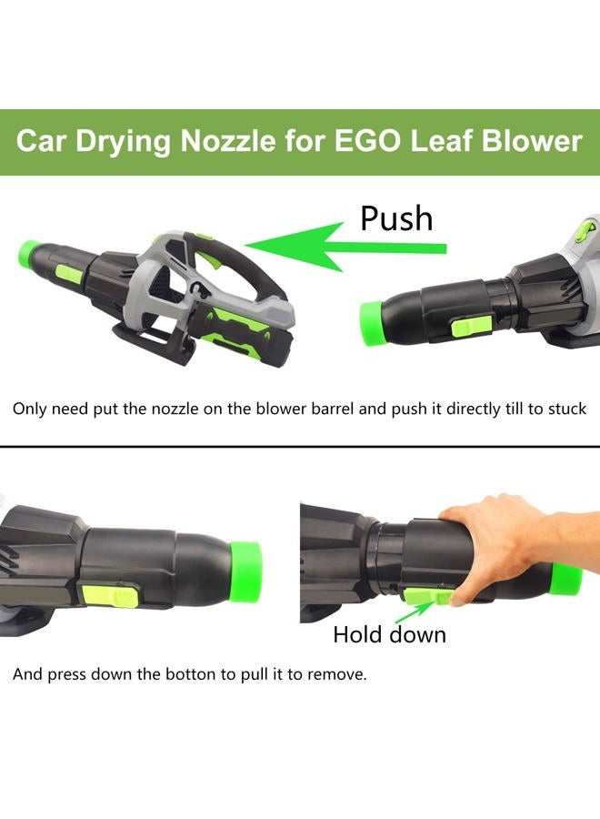 AMTHKNO Car Drying Nozzle for EGO Power+ 530 575 580 615 650 765 Leaf Blowers, Includes 1 of Leaf Blower Wall Mount Holder and 2 of Mounts Battery Holders W/Hardware - Image 2