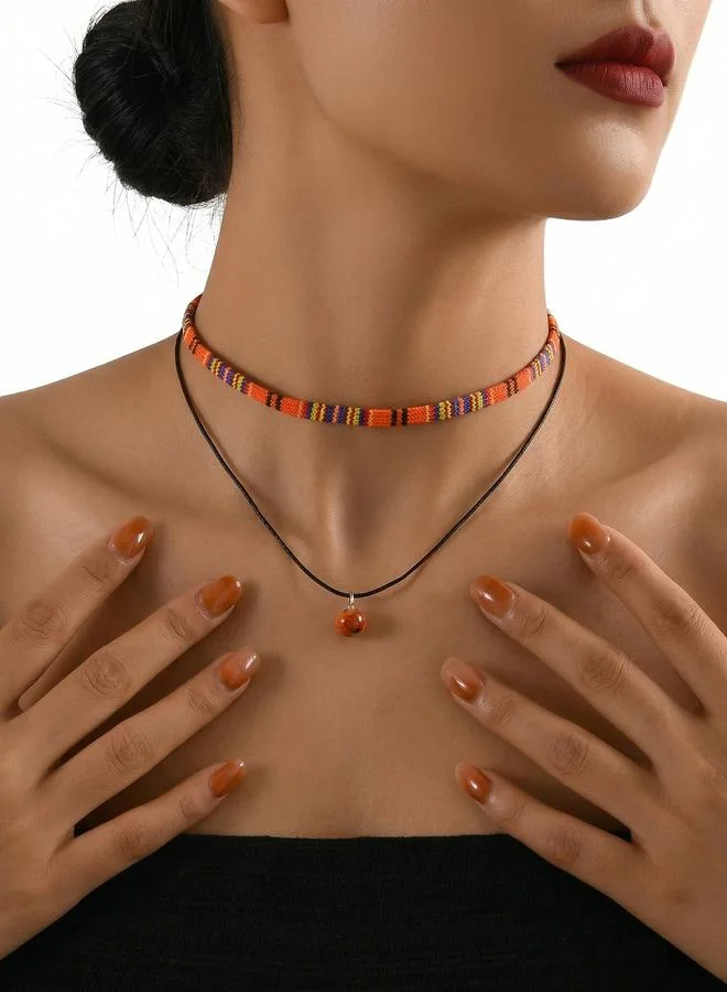 تايك تو Beaded Layered Necklace