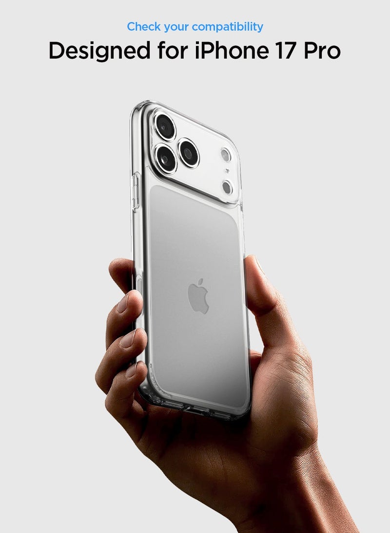Spigen غطاء حماية فائق الهجين لجهاز آيفون 17 برو (2025) - شفاف كريستالي - Image 2