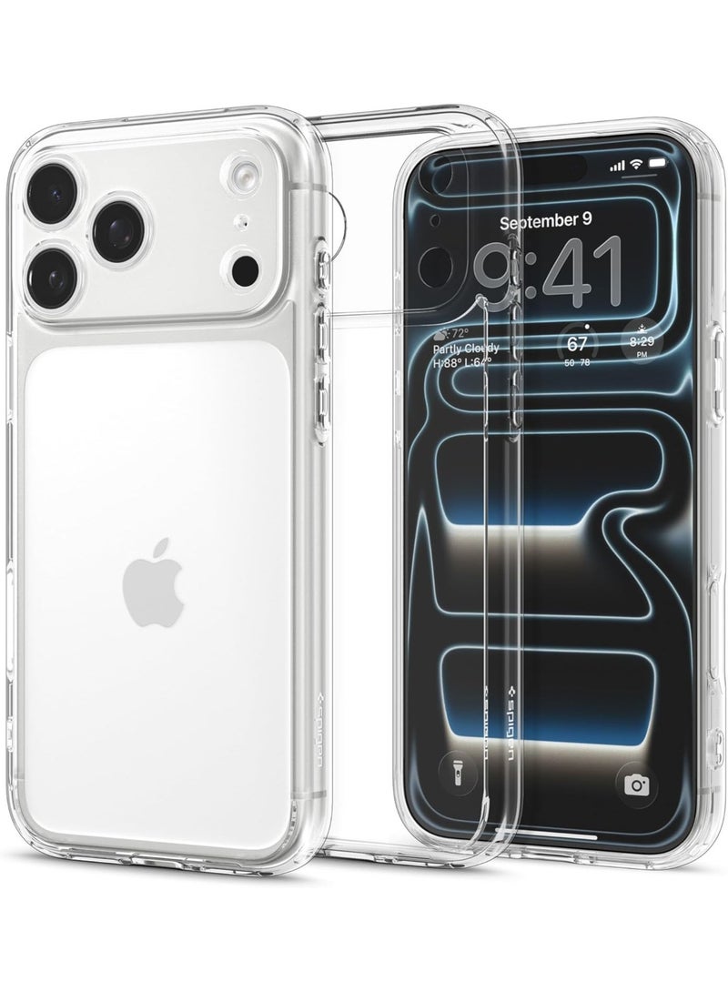 Spigen غطاء حماية فائق الهجين لجهاز آيفون 17 برو (2025) - شفاف كريستالي - Image 1