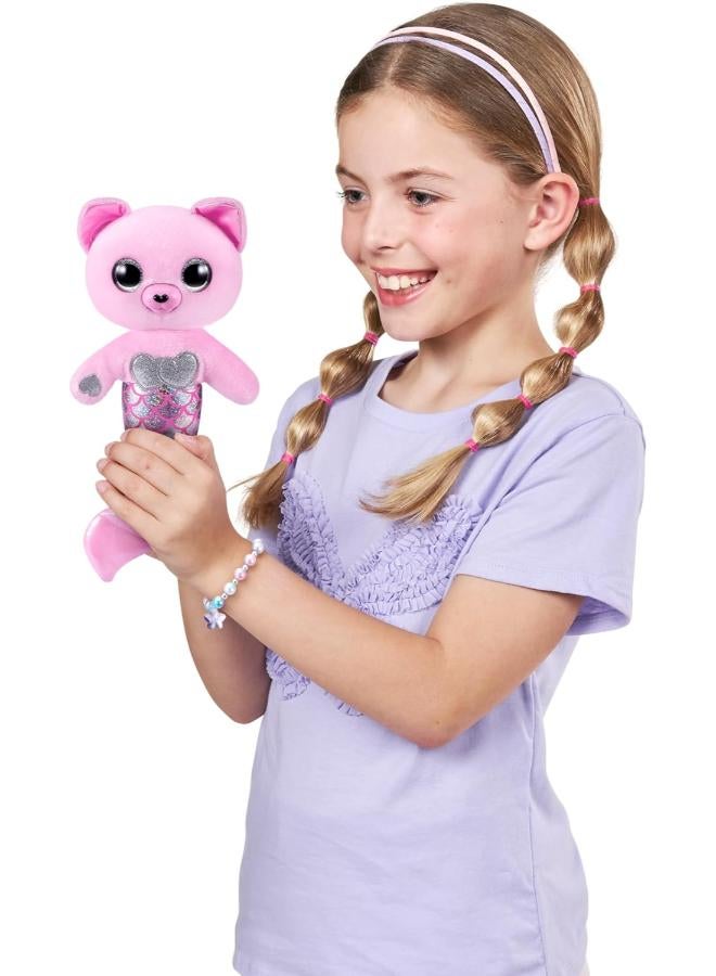 ZURU Pets Alive ZURU Furmaids (Pink Kitten) Interactive Mermaid Soft Toy with Luminous Sound for Girls - Image 1
