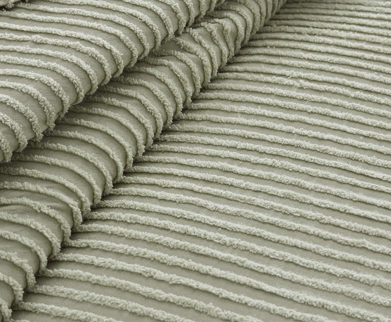 Beatrice Home Fashions Channel Chenille Bedspread, Queen, Sage - Image 3