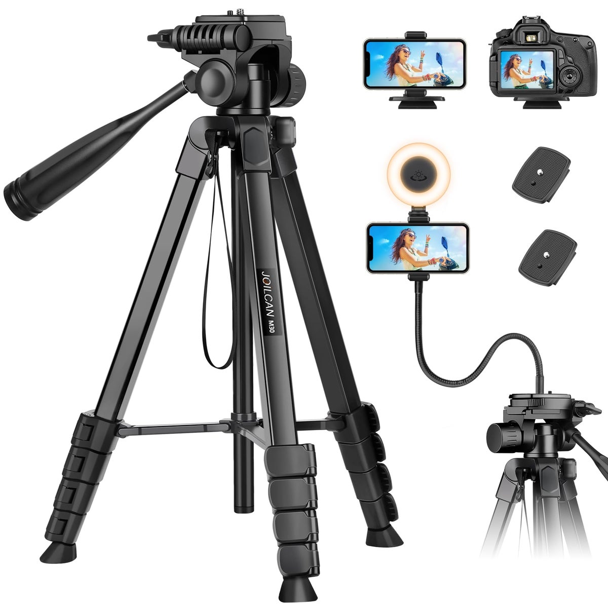 JOILCAN JOILCAN 206 cm Camera Tripod Camera Stand, Gooseneck