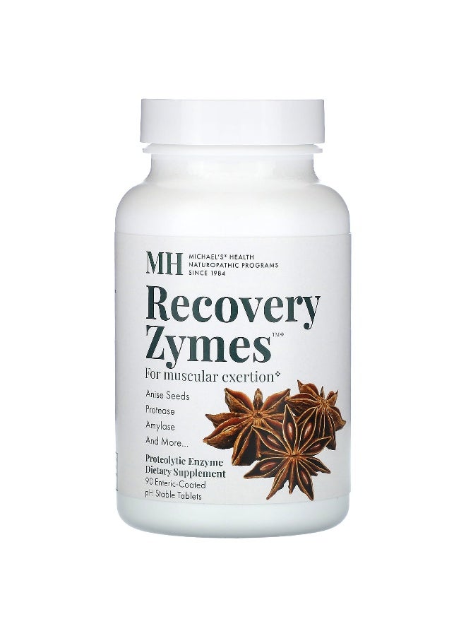 Michael's Naturopathic Michael's Naturopathic, Recovery Zymes, 90 Enteric-Coated pH Stable Tablets  - Image 1