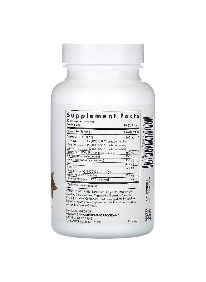 Michael's Naturopathic Michael's Naturopathic, Recovery Zymes, 90 Enteric-Coated pH Stable Tablets  - Image 2
