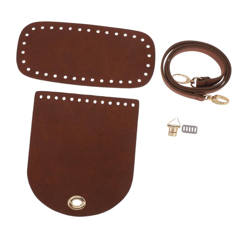 DIY Woven Bag Making Kit with PU Base Strap and Lock Clasp for Handbag Craft - Image 2