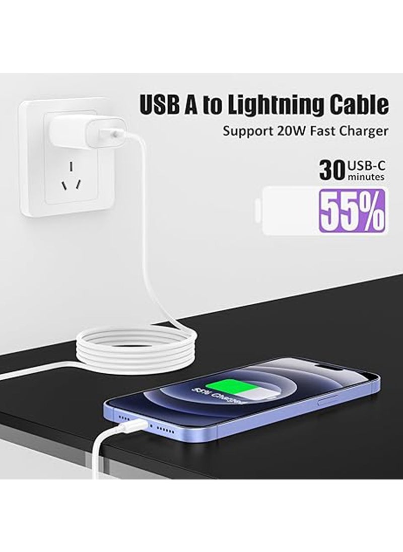 X-level 3 Pack USB Charging Cable For Apple iPhone White,1.0m,1.5m, 2.0m,USB to L cable compatible with iPhone 14 /13 /12 /11 /Pro /XS /Max /XR /X /8 Plus /8 /7 Plus /7 /6s Plus  - Image 2
