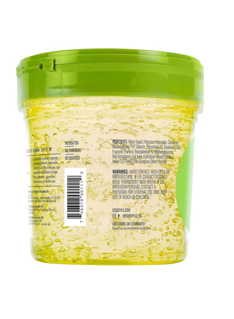 ECO جل تصفيف زيت الزيتون إيكو ستايل 473 مل | تثبيت وتألق أقصى لجميع أنواع الشعر - Image 2
