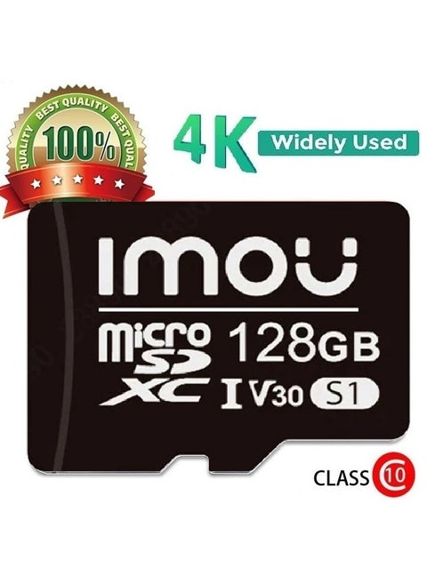 IMOU 128 GB microSD memory card (UHS-I, SDHC, 10/U3/V30, 95/38)