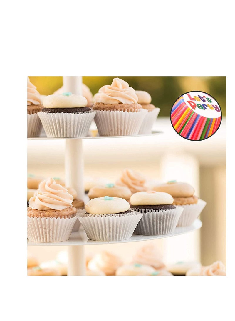SYOSI 300pcs Colorful Cupcake Cases Paper Baking Cups, Muffin Cases for Baking - Muffin  Cupcake Liners Wrappers Cases, Cupcake Decorations Supplies for Holiday, Boys Girls Birthday, Wedding, Hen Party - Image 3