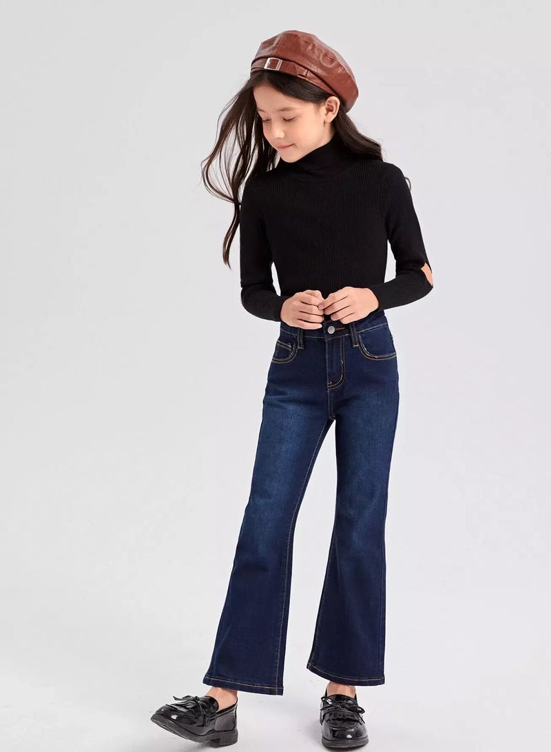 Girls Flare Leg Jeans  - Image 4