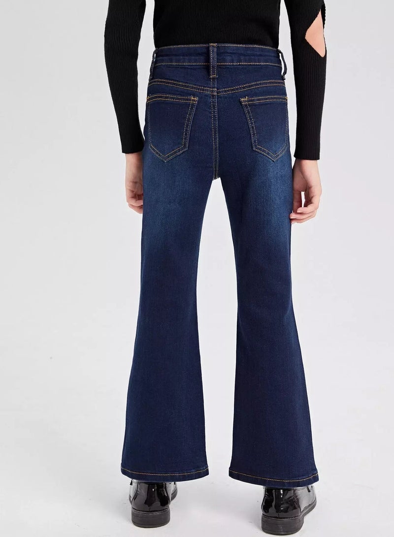 Girls Flare Leg Jeans  - Image 2