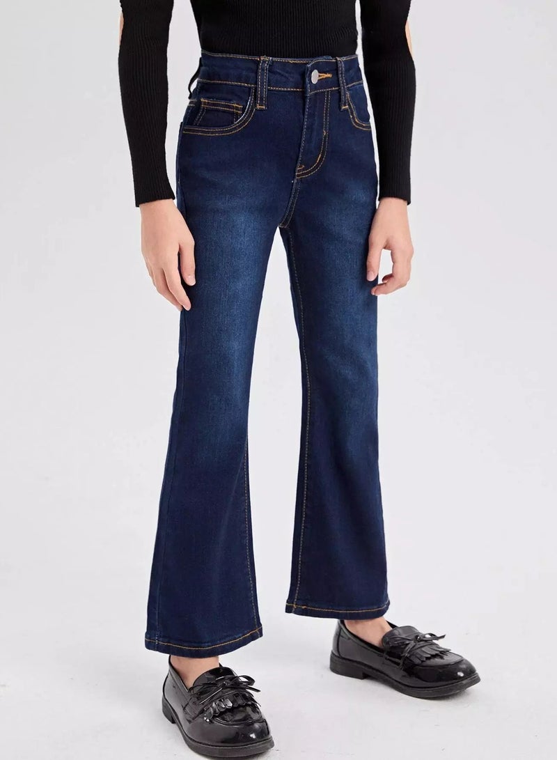 Girls Flare Leg Jeans  - Image 3