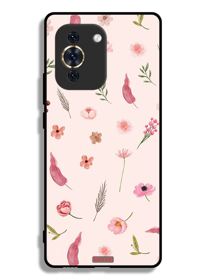 Tolwak Huawei nova 10 Protective Case Cover Leaves And Roses Pattern - Image 2