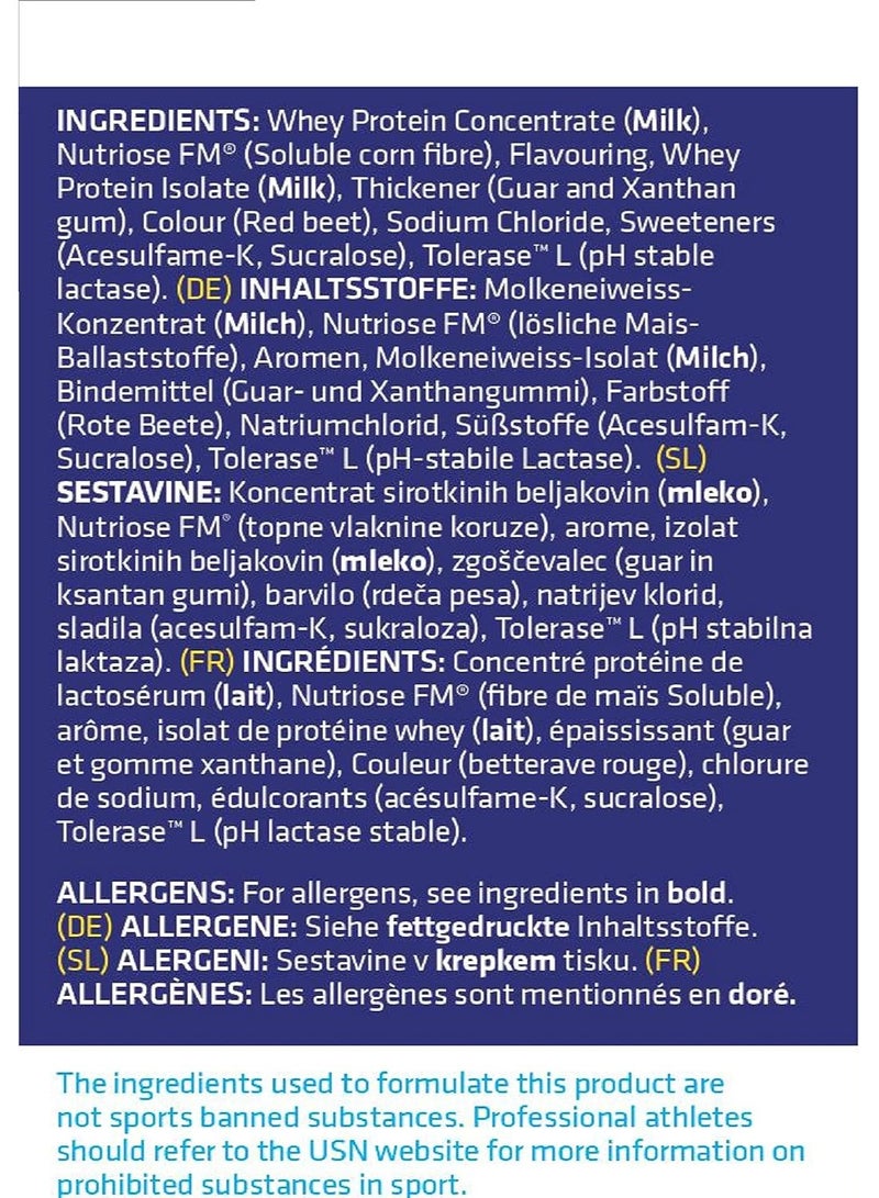 USN 100% Premium Whey Protein 2.28 Kg Strawberry Cream - Image 2