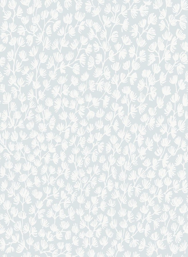 NuWallpaper x Society Social Sea Fern Blue Mist Peel and Stick Wallpaper, SSS6307 - Image 1