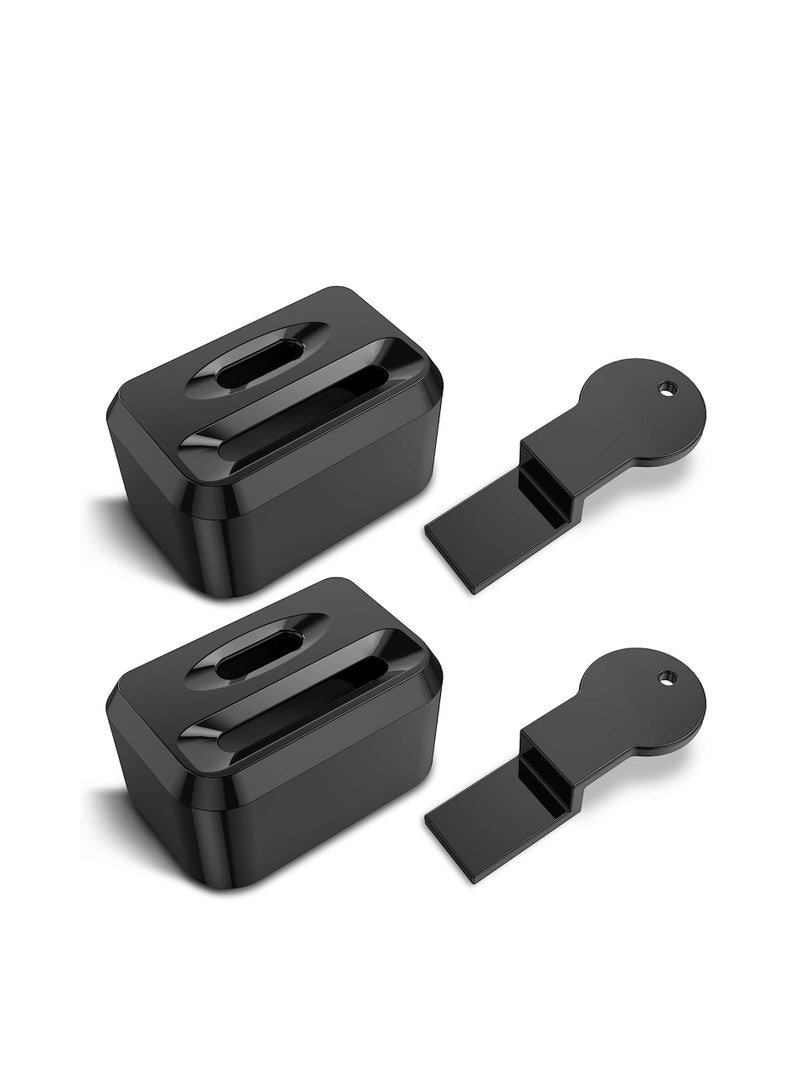 SYOSI Seat Belt Lock Cover, Seat Buckle Guard Belt Cover Locks for Kids, Prevent Kids or Special Groups from Unbuckle Seat Belts, Universal Fit, Black, 2 Pcs - Image 1