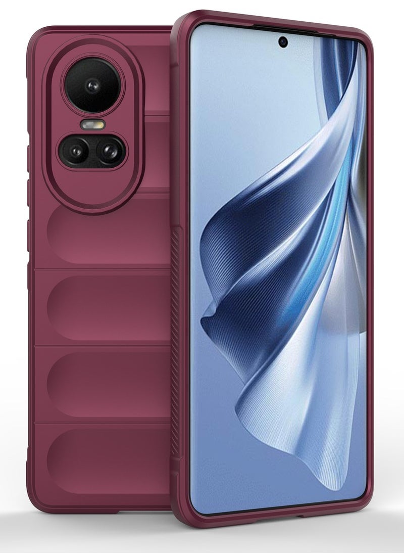 جولدن ماسك - اوبو رينون 10/ رينون 10 برو (Oppo Reno10 /Reno10 Pro) جراب ماجيك كيس كفر حماية للهاتف - (نبيتى) - Image 1
