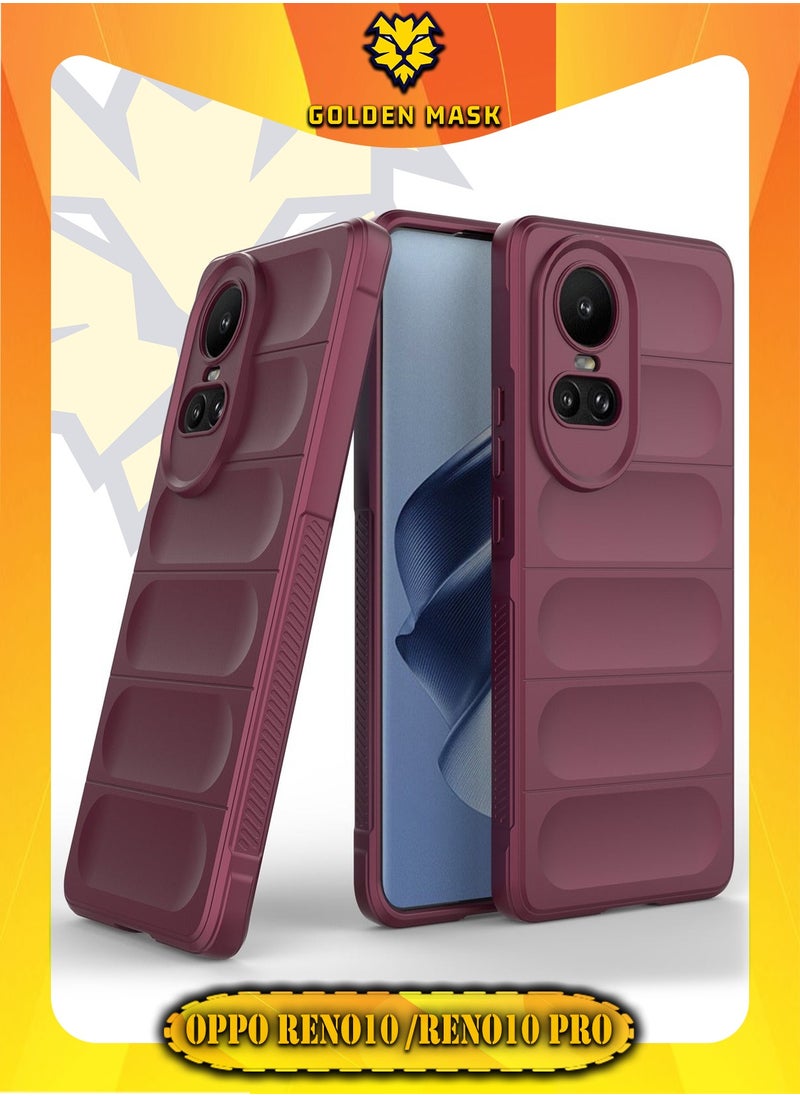جولدن ماسك - اوبو رينون 10/ رينون 10 برو (Oppo Reno10 /Reno10 Pro) جراب ماجيك كيس كفر حماية للهاتف - (نبيتى) - Image 1